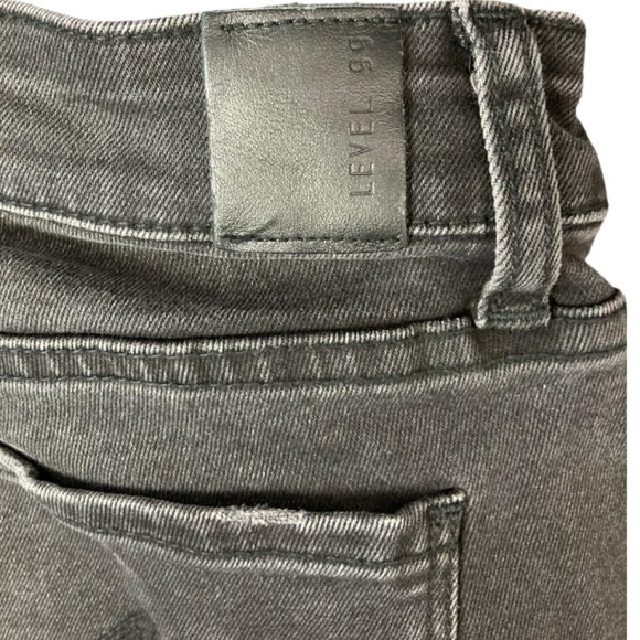 Level 99 Anthropologie Black Vintage Wash Chloe Bootcut Jeans Women's Size 29 - Picture 5 of 7